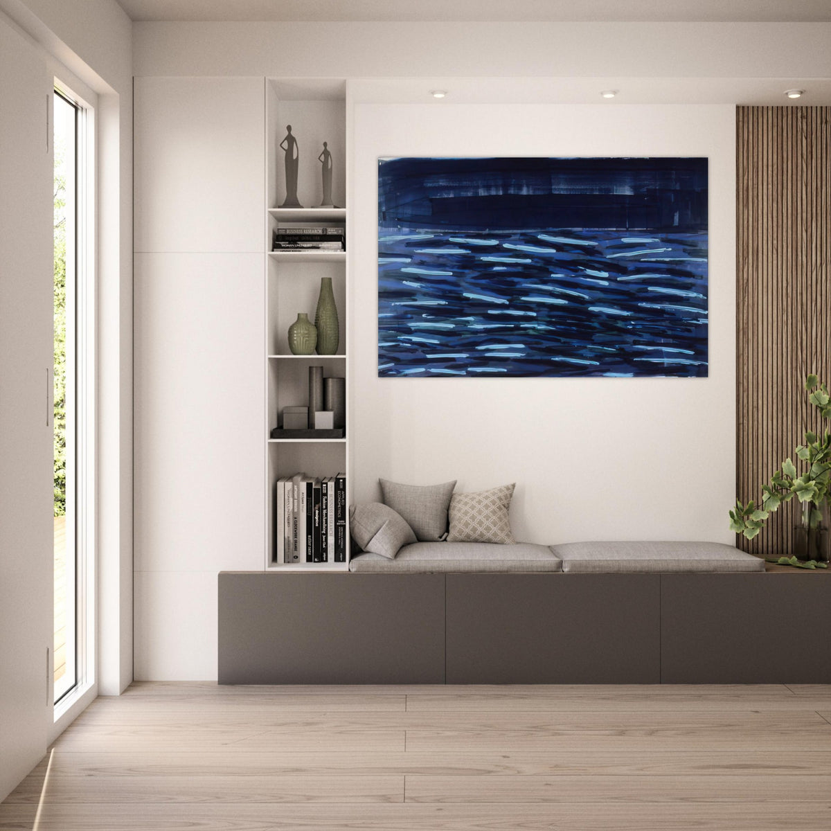 Flowers Of The Deep - 1984 - Ronnie Landfield Art Prints - 100x150 cm / 40x60″ inches | Ronnie Landfield Poster | Ronnie Landfield Prints