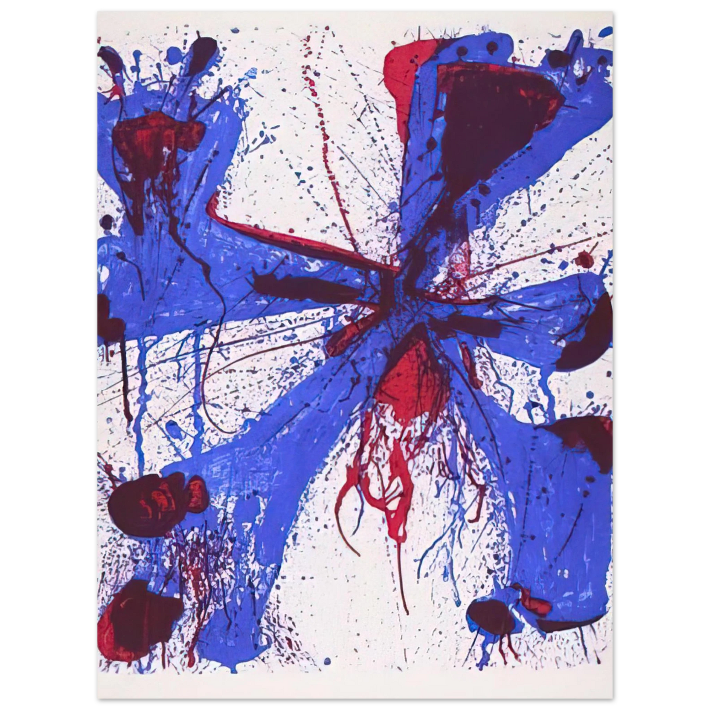 Sam Francis - Damn Braces 75x100 cm / 30x40inches Fine Art Poster