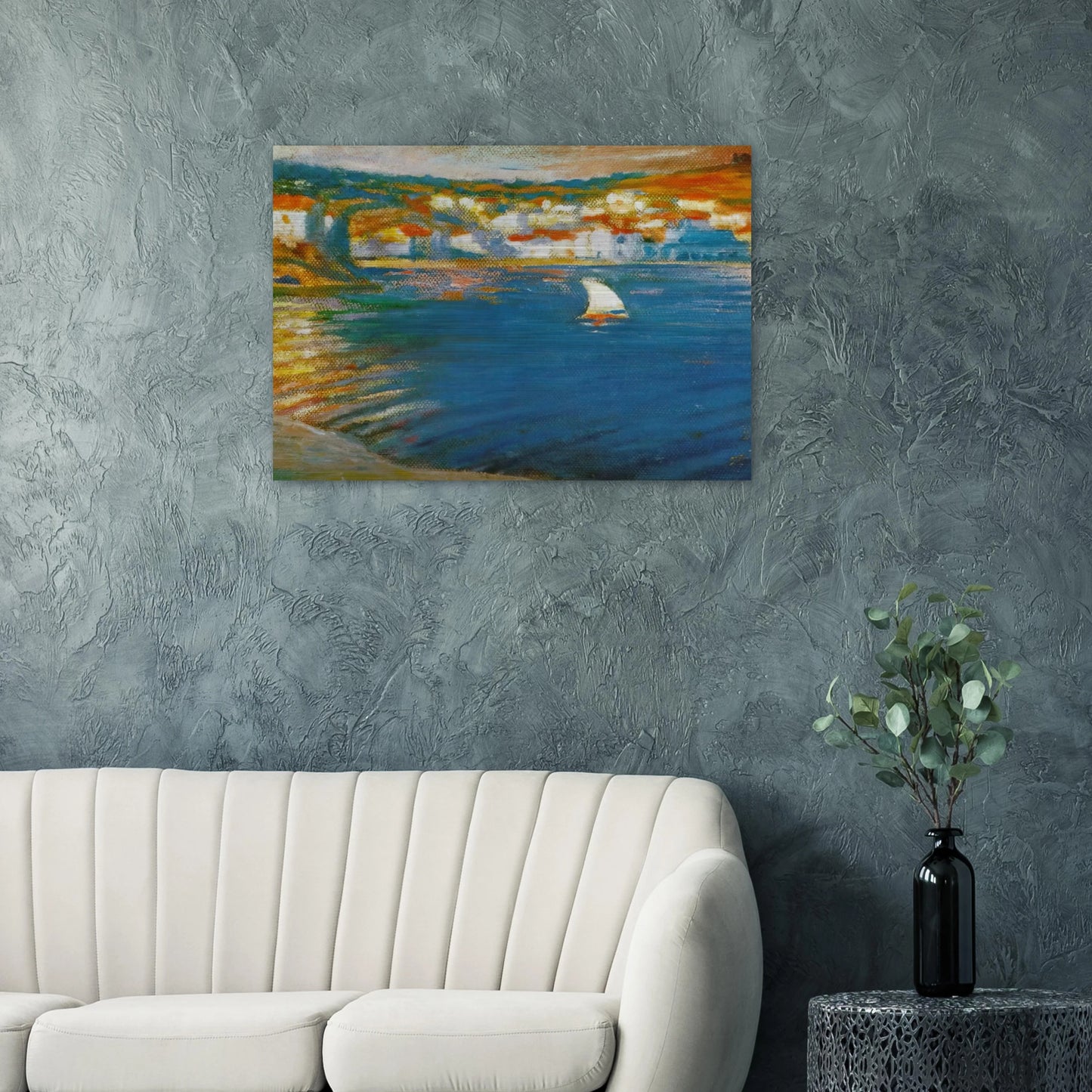 LANDSCAPE NEAR CADAQUES 1921 - Salvador Dali Brushed Aluminum Print - 70x100 cm / 28x40 inches | Salvador Dali Aluminum Print | Salvador Dali Prints