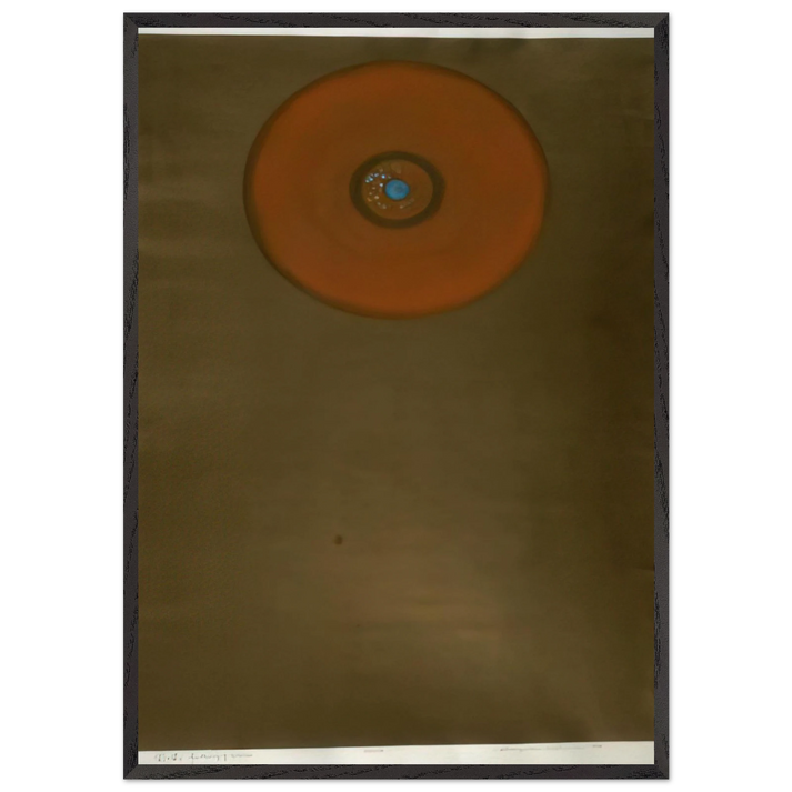 Gathering of Circles - 1964 - Hiroyuki Tajima 70x100 cm / 28x40 inches Framed Art Print – Black Wooden Frame