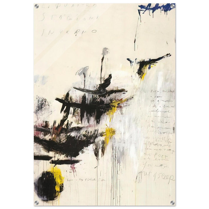 Quattro stagioni I. Inverno - Cy Twombly Acrylic Print - 70x100 cm / 28x40″ inches | Cy Twombly Wall Art | Cy Twombly Prints