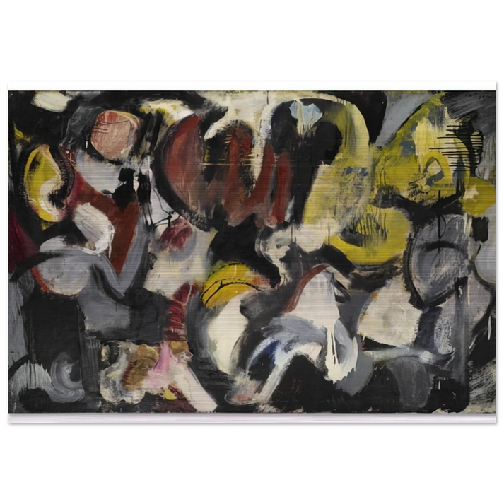 MONTHS AND MOONS 1950 - Grace Hartigan Brushed Aluminum Print - 70x100 cm / 28x40 inches | Grace Hartigan Aluminum Print | Grace Hartigan Prints