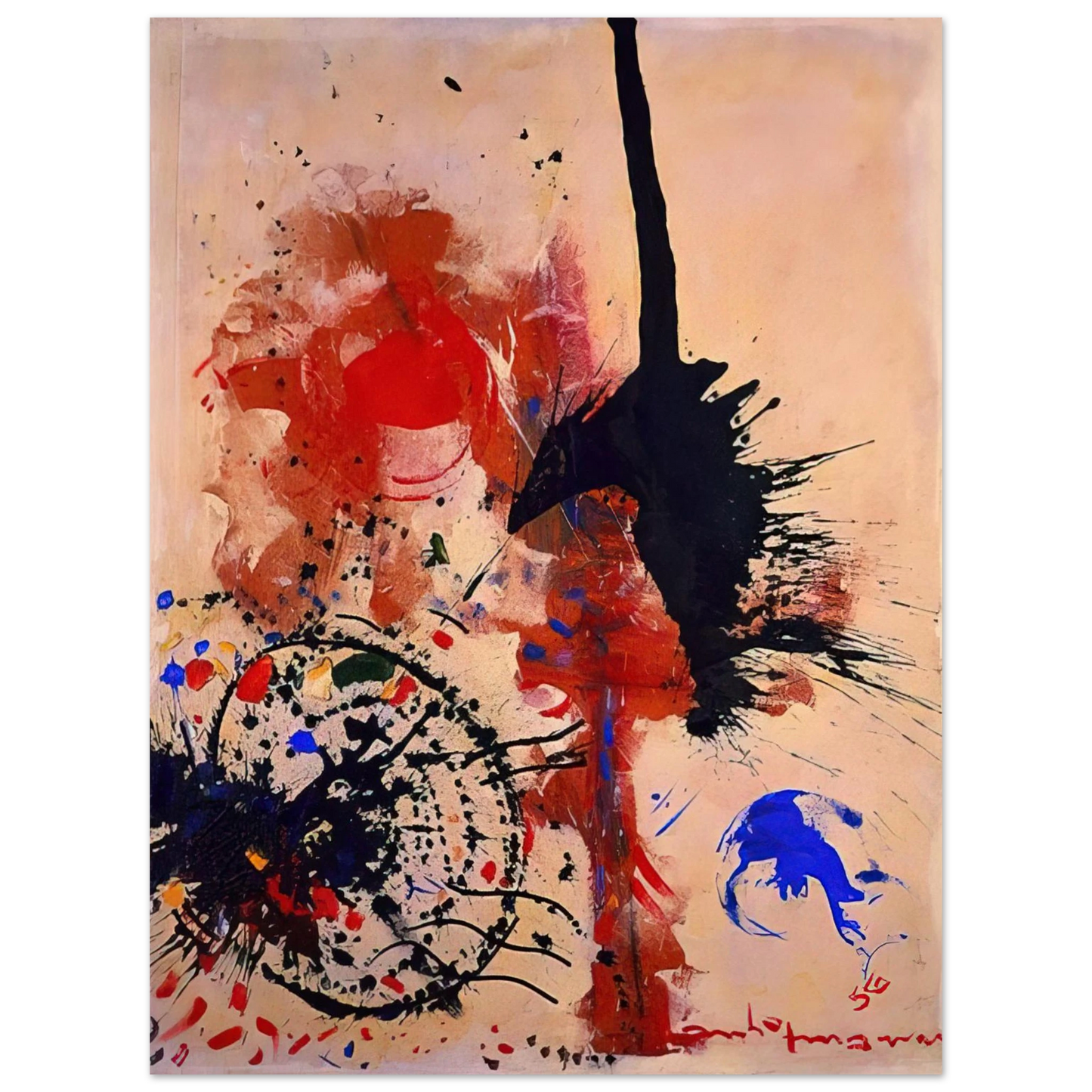 Hans Hofmann - The Prey 75x100 cm / 30x40inches Fine Art Poster