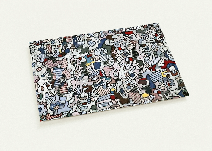 L HOURLOUPE 1966 By Jean Dubuffet Pack of 10 Post Cards | Jean Dubuffet Post Cards | A6 (10.5 x 14.8 cm) - 4.1 x 5.8 inches