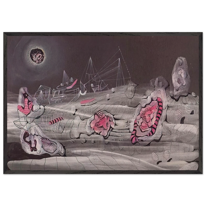 DARK LIGHT 1940 - Roberto Matta 70x100 cm / 28x40 inches Framed Art Print – Black Wooden Frame