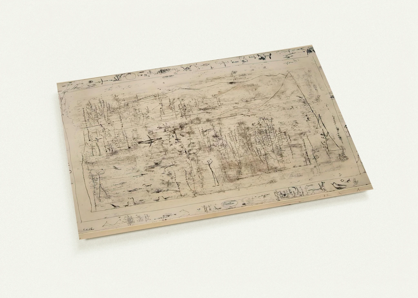FLORA AND FAUNA 1951 By Zao Wou-Ki Pack of 10 Post Cards | Zao Wou-Ki Post Cards | A6 (10.5 x 14.8 cm) - 4.1 x 5.8 inches