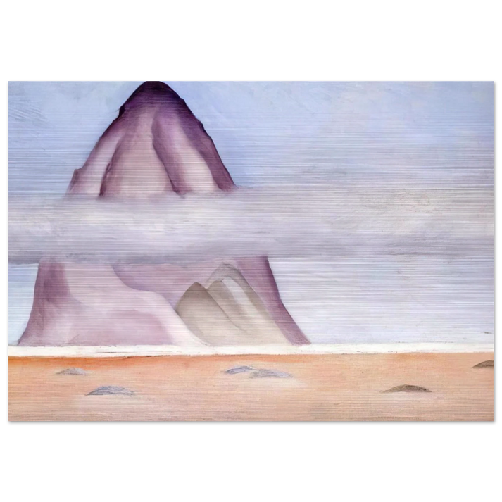 Misty - A Memory - Georgia O'Keeffe Brushed Aluminum Print - 70x100 cm / 28x40 inches | Georgia O'Keeffe Aluminum Print | Georgia O'Keeffe Prints