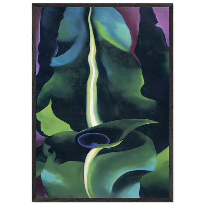 Corn Dark I - Georgia OKeeffe 70x100 cm / 28x40 inches Framed Art Print – Black Wooden Frame