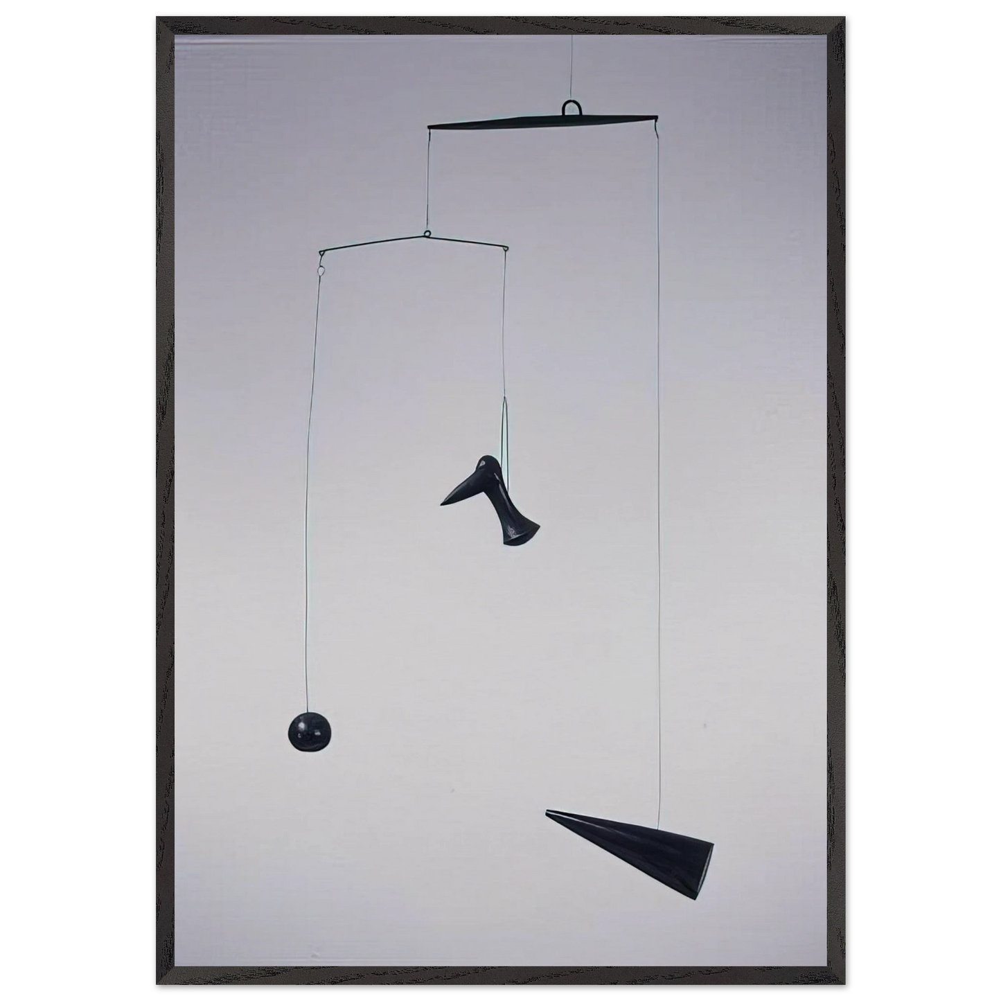 CONE DEBENE 1933 - Alexander Calder 70x100 cm / 28x40 inches Framed Art Print – Black Wooden Frame