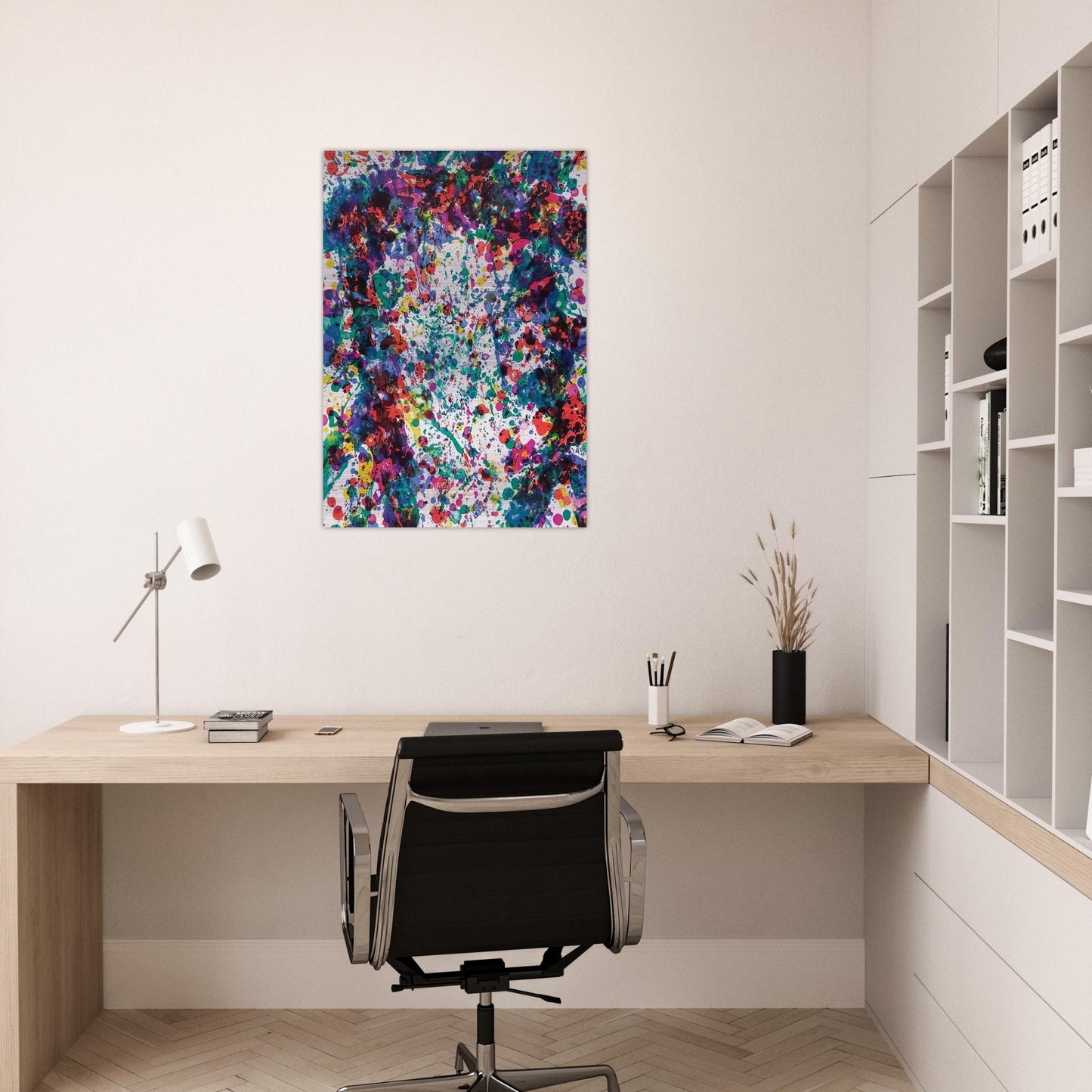 Dewy Unicorn - Sam Francis Brushed Aluminum Print - 70x100 cm / 28x40 inches | Sam Francis Aluminum Print | Sam Francis Prints