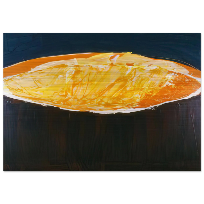 Volcano, The Heat - 1983 - Ronnie Landfield Brushed Aluminum Print - 70x100 cm / 28x40 inches | Ronnie Landfield Aluminum Print | Ronnie Landfield Prints