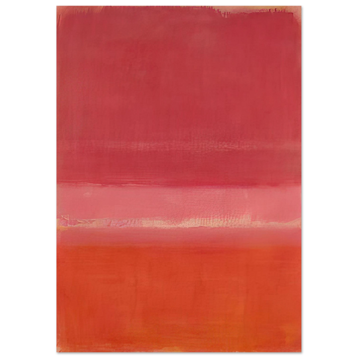 Mark Rothko - Untitled Red - 1956 Wall Art - 30x40 cm / 12x16 inches - Premium Wooden Framed Poster With Fine Art Paper - Black frame
