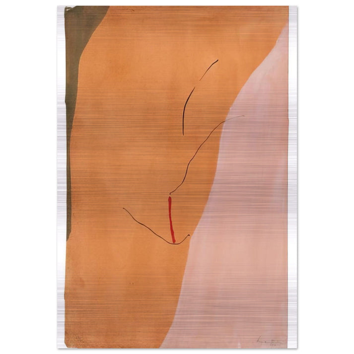 Sanguine Mood - 1971 - Helen Frankenthaler Brushed Aluminum Print - 70x100 cm / 28x40 inches | Helen Frankenthaler Aluminum Print | Helen Frankenthaler Prints
