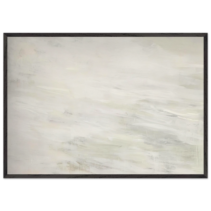 Hero and Leandro A Painting in Four Parts Part III - Cy Twombly 70x100 cm / 28x40 inches Framed Art Print – Black Wooden Frame