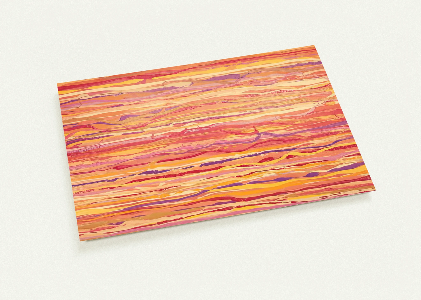 All Over Pour Painting - 1969 By Ronnie Landfield Pack of 10 Post Cards | Ronnie Landfield Post Cards | A6 (10.5 x 14.8 cm) - 4.1 x 5.8 inches