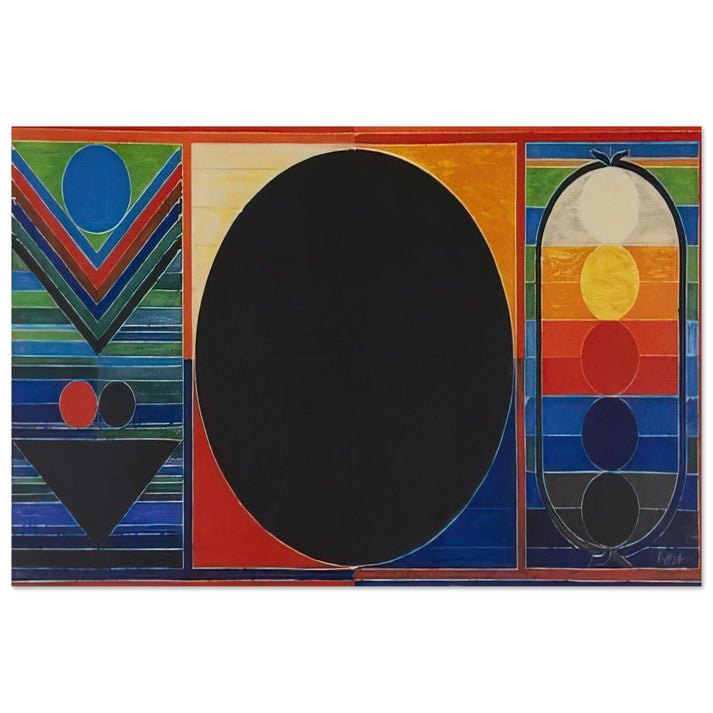 Composition Geometrique - 2007 - S. H. Raza Art Prints - 100x150 cm / 40x60″ inches | S. H. Raza Poster | S. H. Raza Prints
