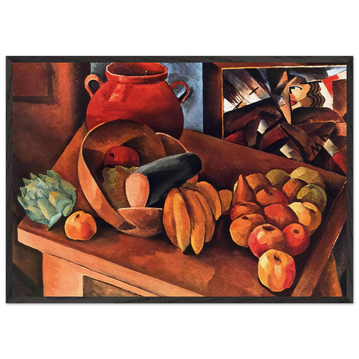 STILL LIFE WITH FRUIT 1913 - Moise Kisling 70x100 cm / 28x40 inches Framed Art Print – Black Wooden Frame