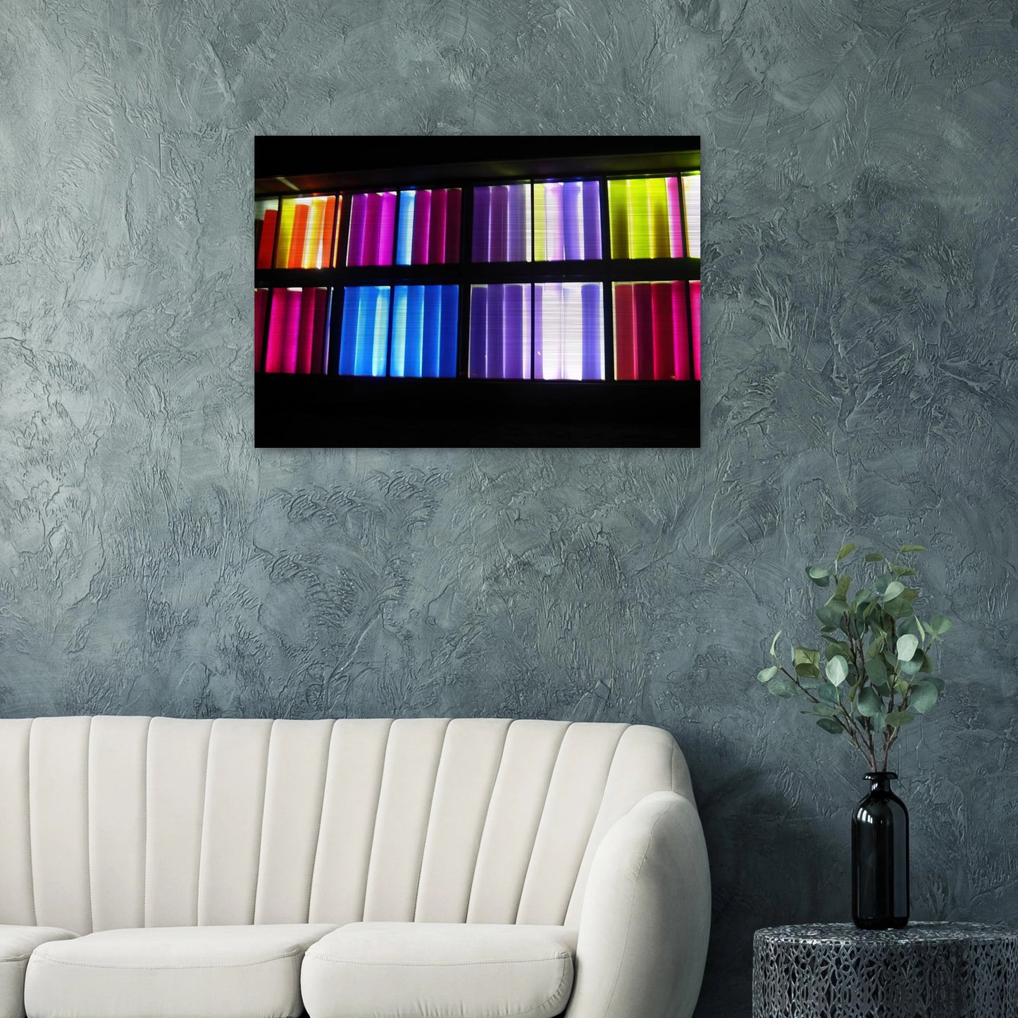 Sun Sonata - 1983 Williamsburg, Virginia, United States - Gene Davis Brushed Aluminum Print - 70x100 cm / 28x40 inches | Gene Davis Aluminum Print | Gene Davis Prints