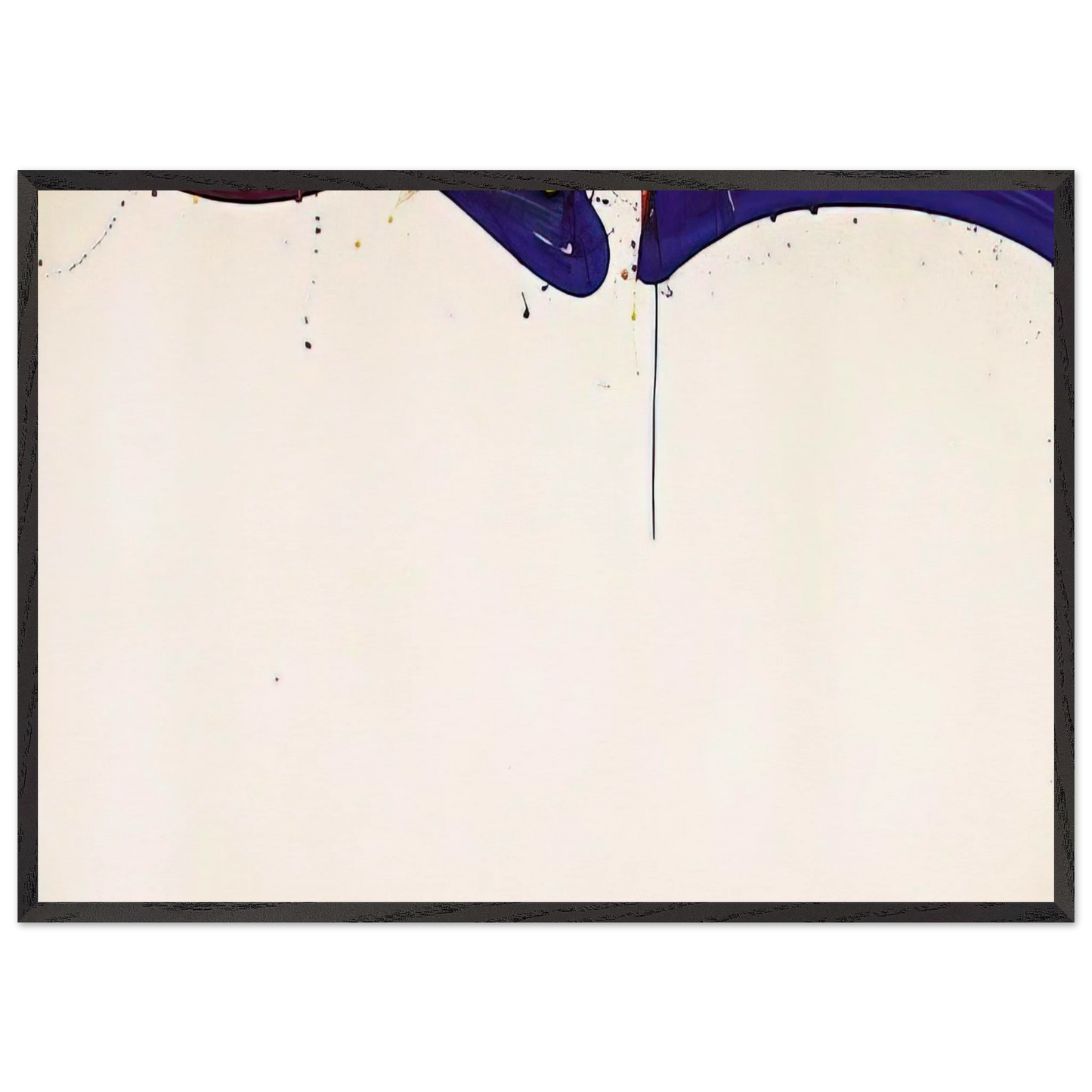 Untitled SF 64-171 - Sam Francis 70x100 cm / 28x40 inches Framed Art Print – Black Wooden Frame
