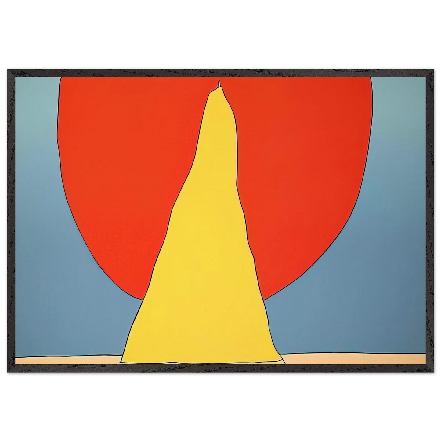 CLOSER TO GOD 1971 - Peter Max 70x100 cm / 28x40 inches Framed Art Print – Black Wooden Frame