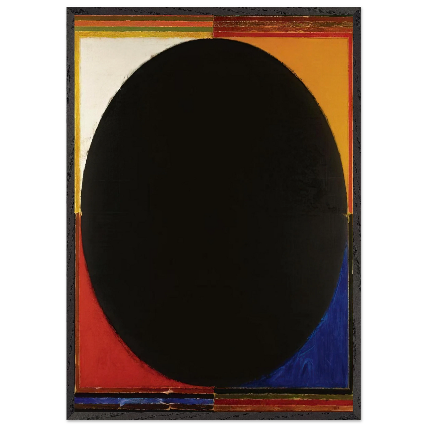 Bindu - 1985 - S H Raza 70x100 cm / 28x40 inches Framed Art Print – Black Wooden Frame