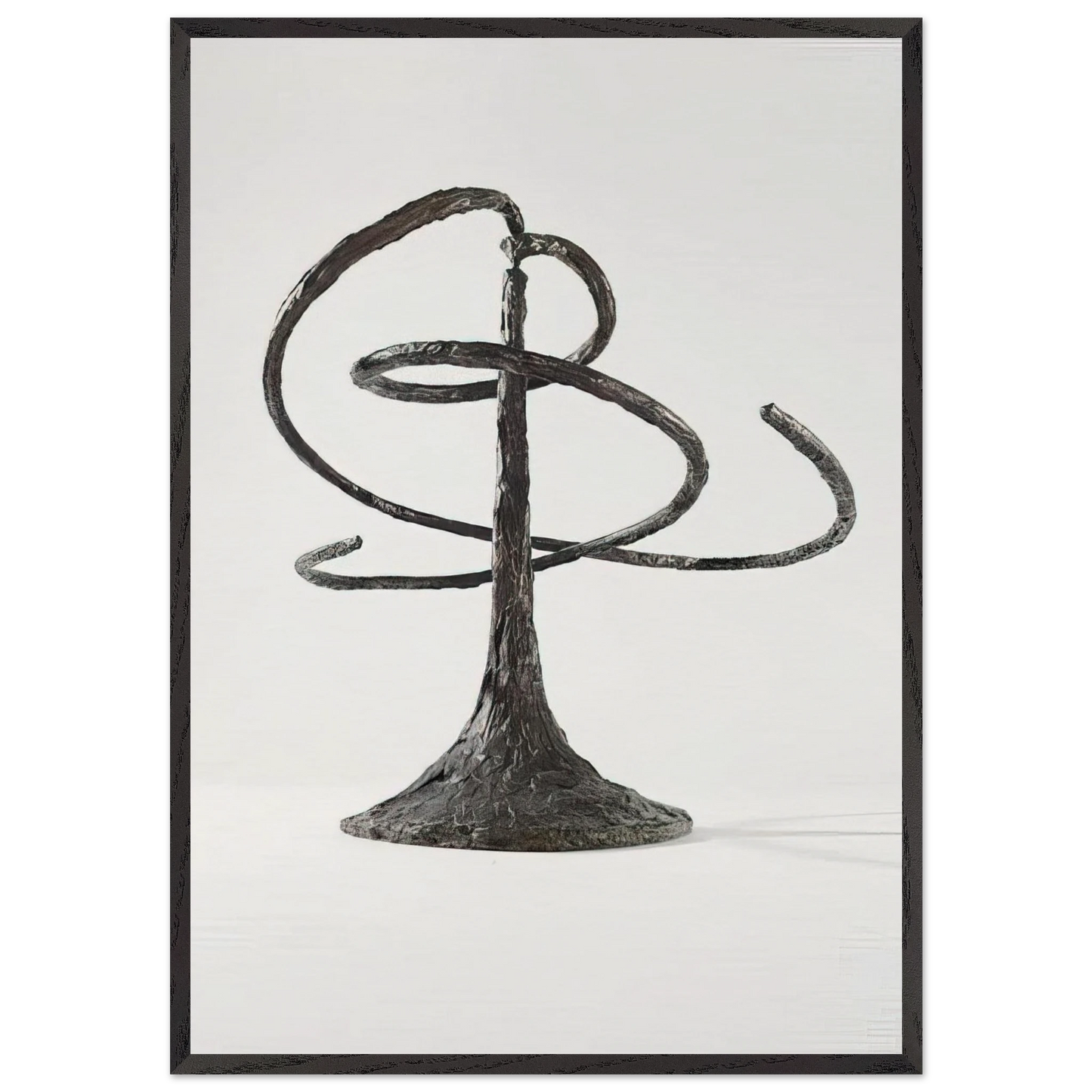 THE HELICES DOUBLE HELIX 1944 - Alexander Calder 70x100 cm / 28x40 inches Framed Art Print – Black Wooden Frame