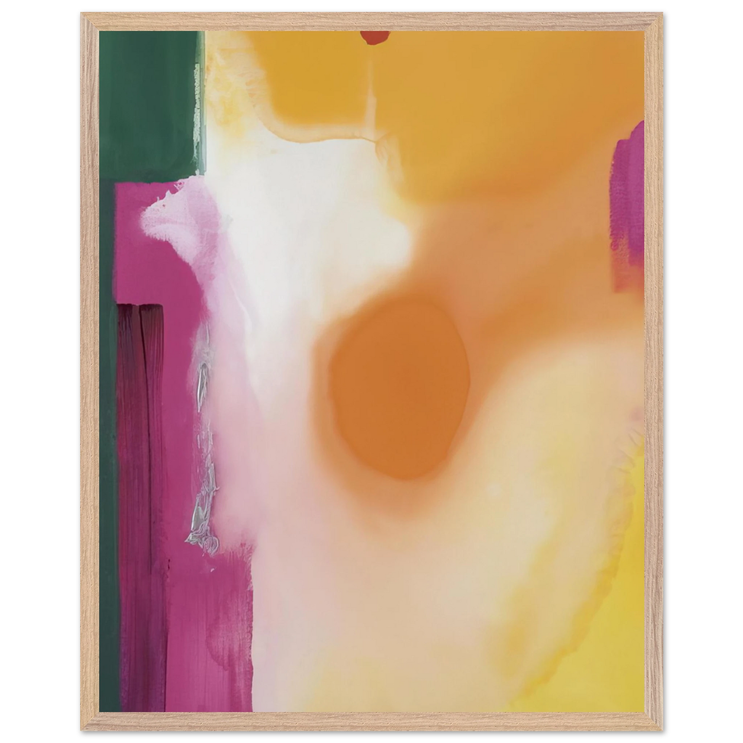 Helen Frankenthaler - Bullseye - 1989 Wall art - A3 (29.7 x 42 cm) - Premium Wooden Framed Poster With Fine Art Paper-canvas - Wood frame