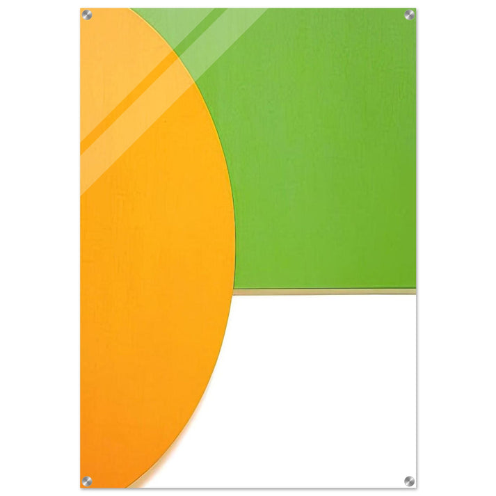 Orange Relief with Green - Ellsworth Kelly Acrylic Print - 70x100 cm / 28x40″ inches