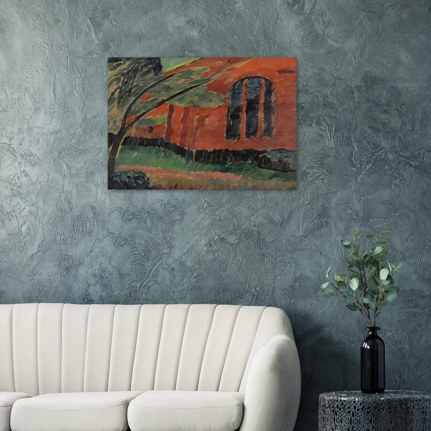 THE CHURCH IN PREROW 1911 - Alexej von Jawlensky Brushed Aluminum Print - 70x100 cm / 28x40 inches | Alexej von Jawlensky Aluminum Print | Alexej von Jawlensky Prints