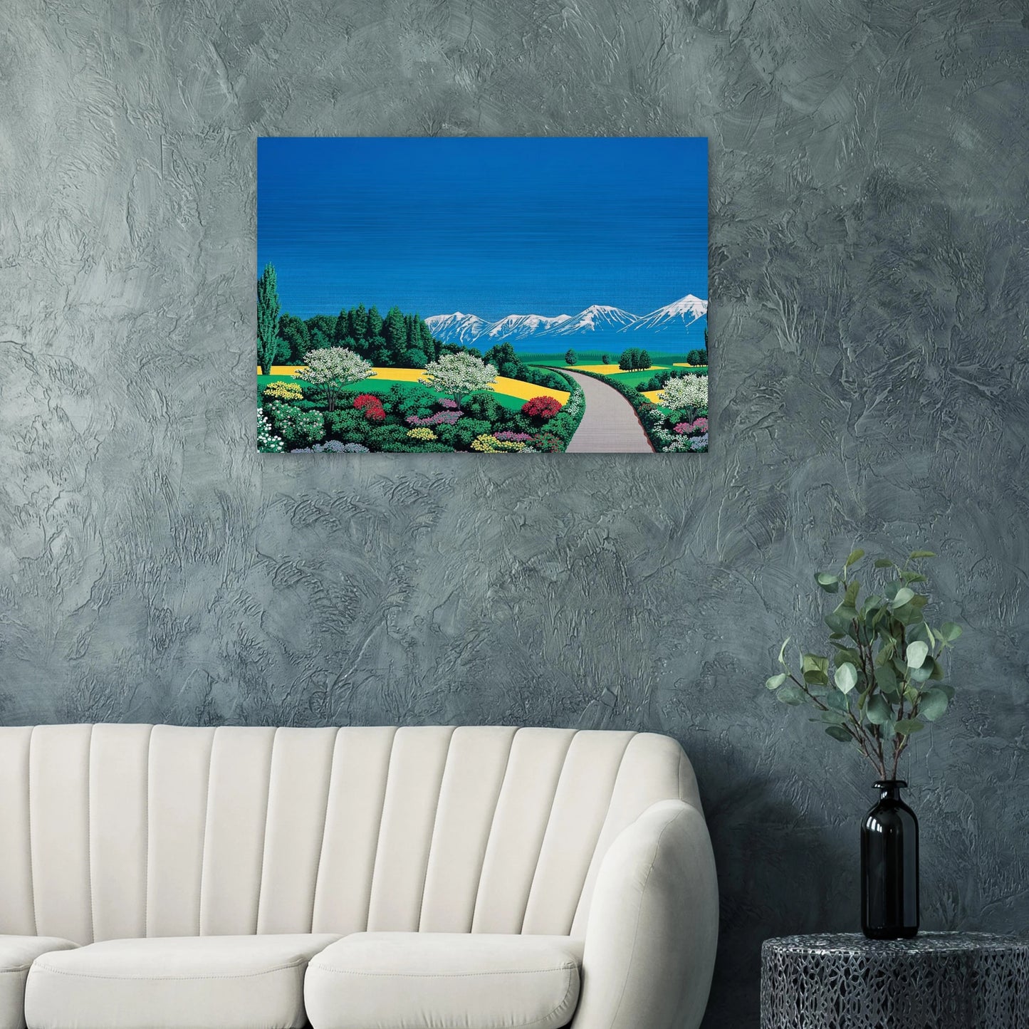Elv Alps - Hiroshi Nagai Brushed Aluminum Print - 70x100 cm / 28x40 inches | Hiroshi Nagai Aluminum Print | Hiroshi Nagai Prints