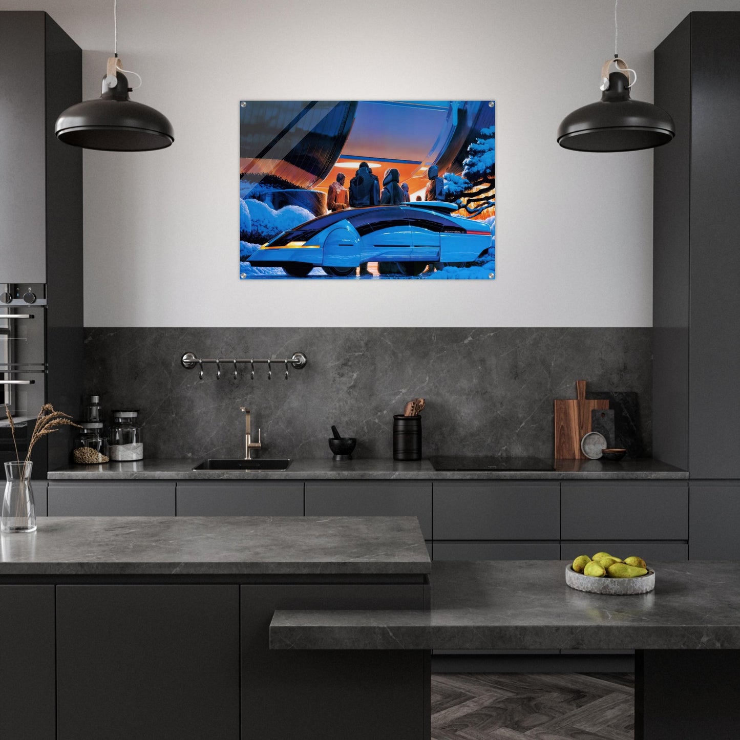 Syd Mead - Syd Mead Acrylic Print - 70x100 cm / 28x40″ inches | Syd Mead Wall Art | Syd Mead Prints