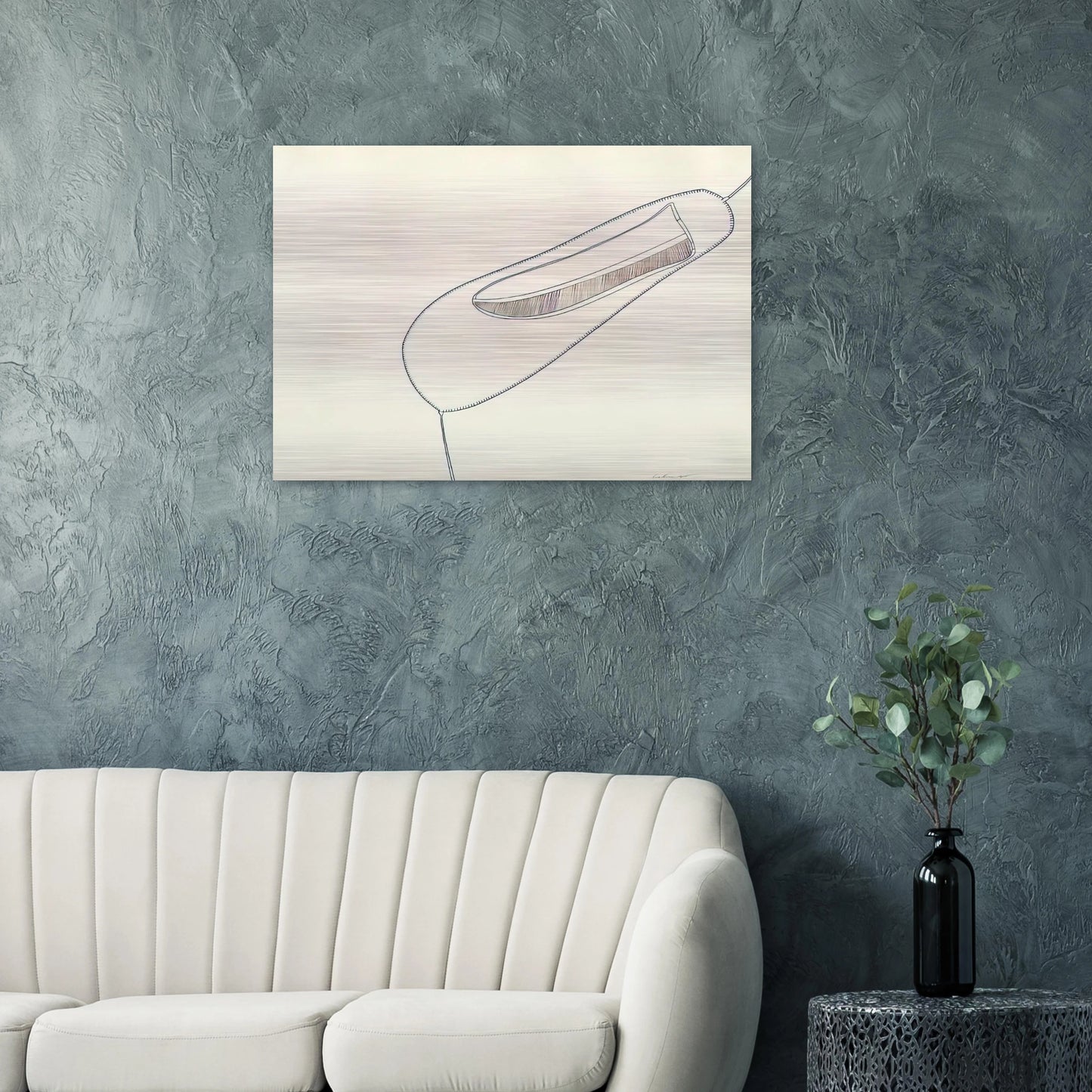 UNTITLED 1965 1 - Eva Hesse Brushed Aluminum Print - 70x100 cm / 28x40 inches | Eva Hesse Aluminum Print | Eva Hesse Prints