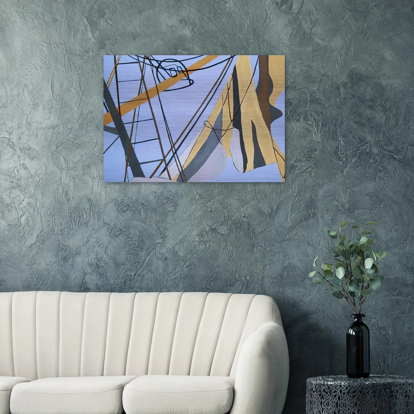 Corpus Christi - 1975 - Ralston Crawford Brushed Aluminum Print - 70x100 cm / 28x40 inches | Ralston Crawford Aluminum Print | Ralston Crawford Prints