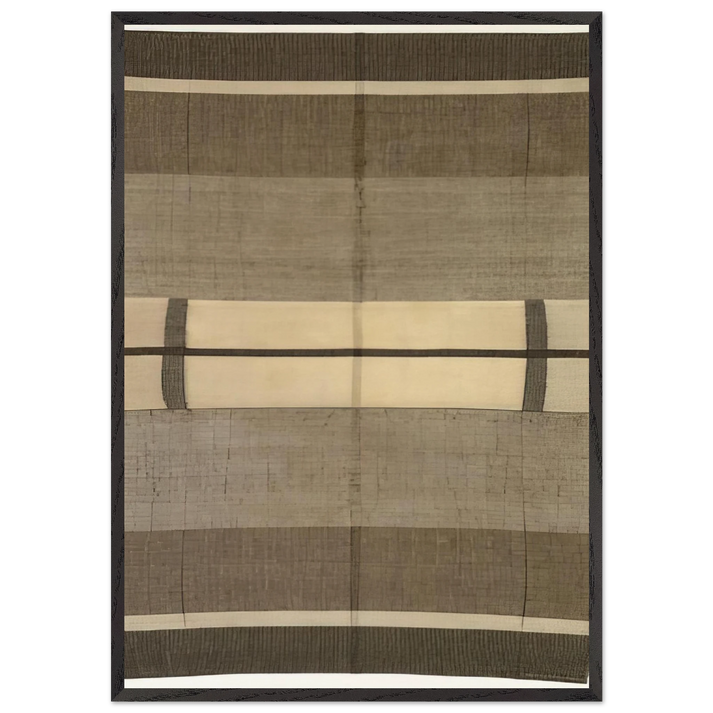 WALL HANGING 1924 - Anni Albers 70x100 cm / 28x40 inches Framed Art Print – Black Wooden Frame