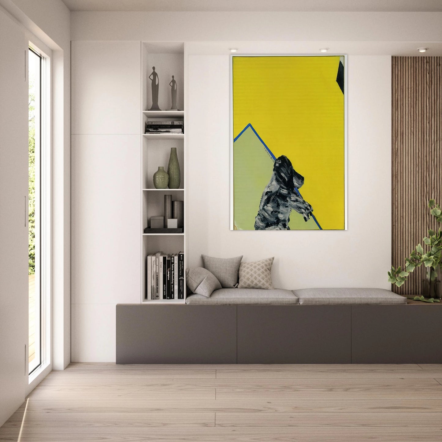 Baron in Al Held-Veld - 1966 - Ralston Crawford Art Prints - 100x150 cm / 40x60″ inches | Ralston Crawford Poster | Ralston Crawford Prints
