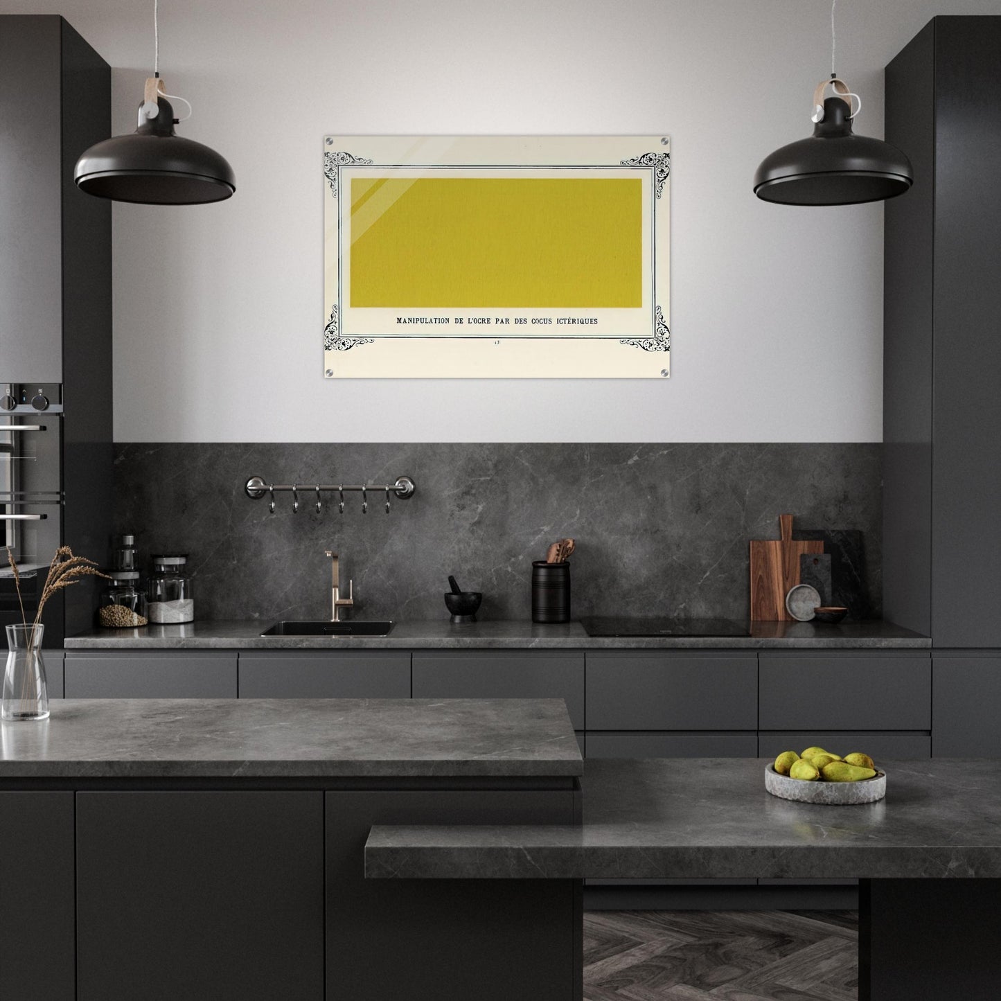 Jaundiced Cuckolds Handling Ochre - Alphonse Allais Acrylic Print - 70x100 cm / 28x40″ inches