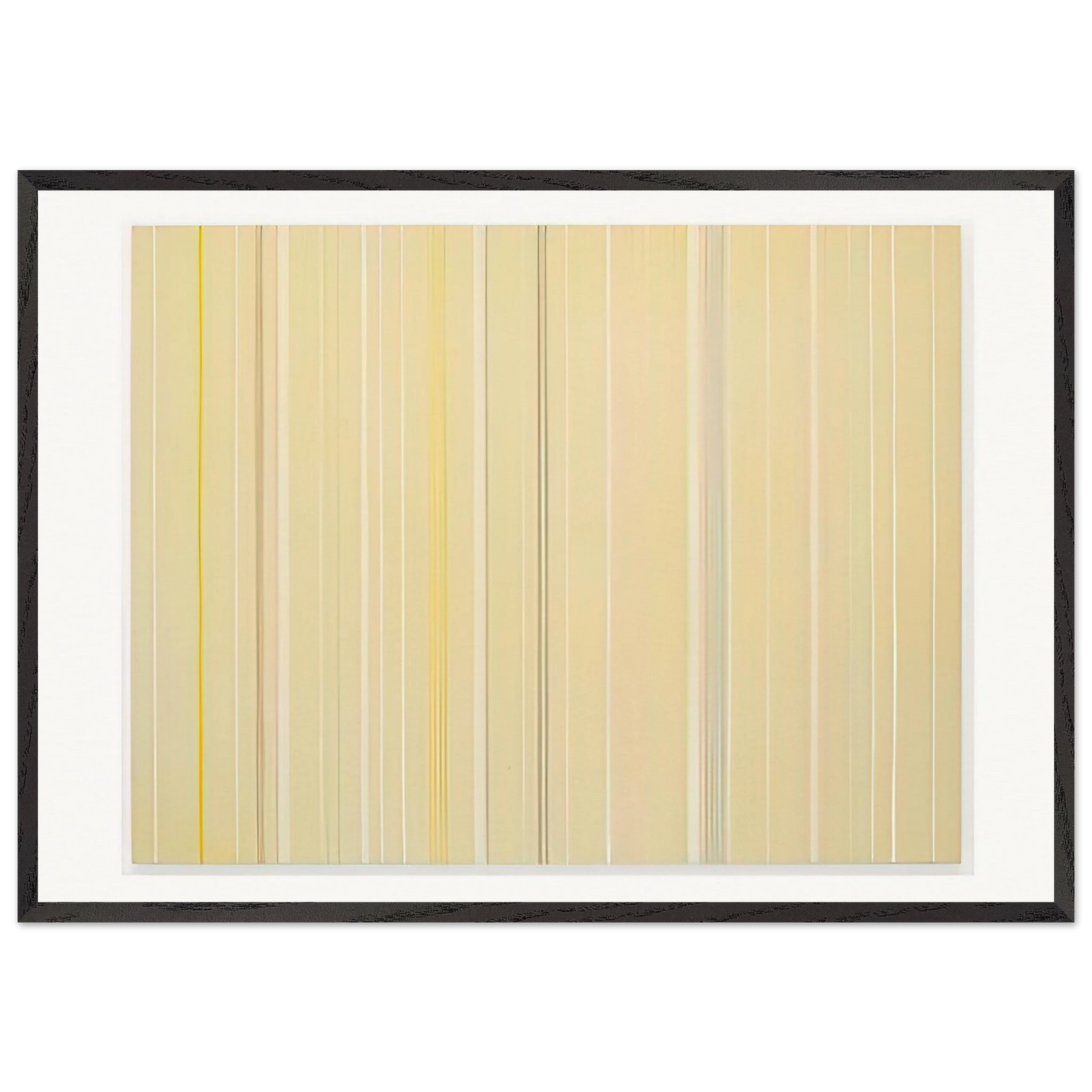 Butterfly - 1972 - Gene Davis 70x100 cm / 28x40 inches Framed Art Print – Black Wooden Frame