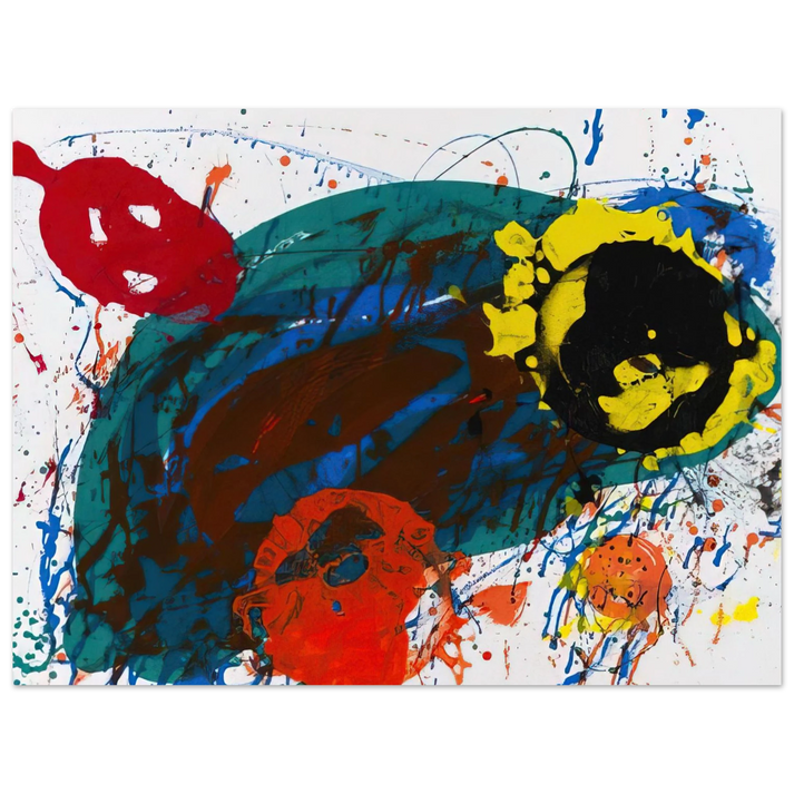 Sam Francis - For Thirteen SFS-335 75x100 cm / 30x40inches Fine Art Poster