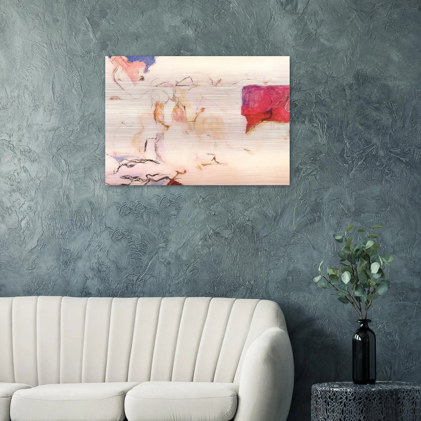 Untitled - Lyrical Abstraction - Menez Brushed Aluminum Print - 70x100 cm / 28x40 inches | Menez Aluminum Print | Menez Prints