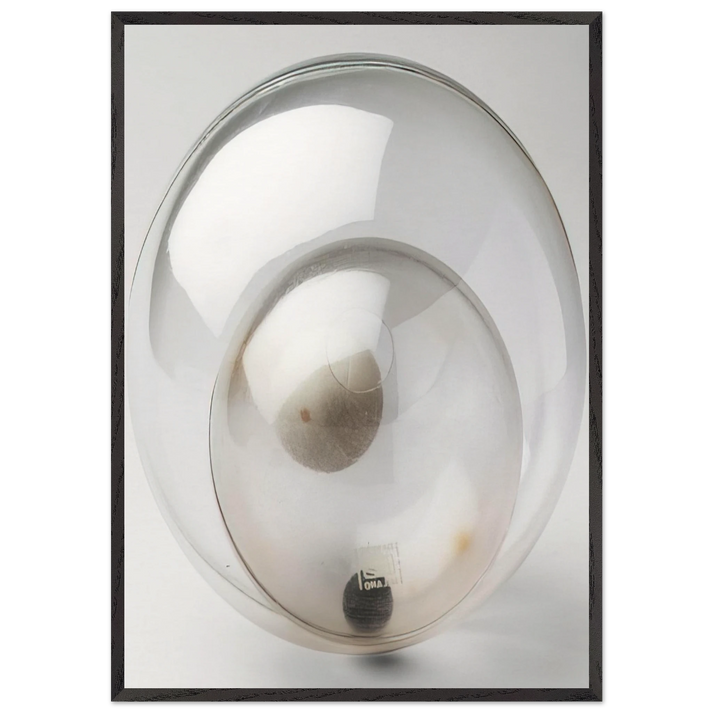 Double Spheres Object - 1963 - Bruno Munari 70x100 cm / 28x40 inches Framed Art Print – Black Wooden Frame