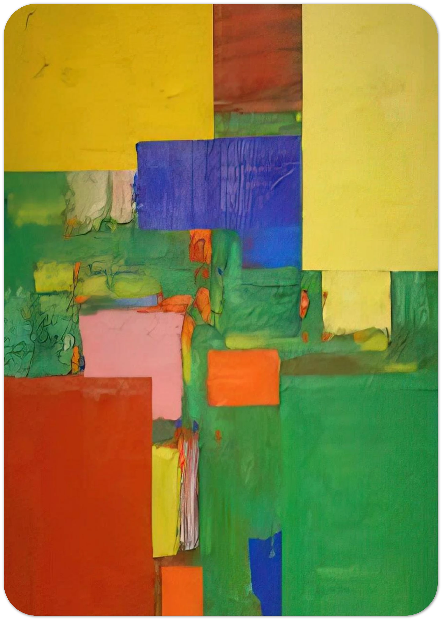 Equipoise By Hans Hofmann Pack of 10 Post Cards | Hans Hofmann Post Cards | A6 (10.5 x 14.8 cm) - 4.1 x 5.8 inches