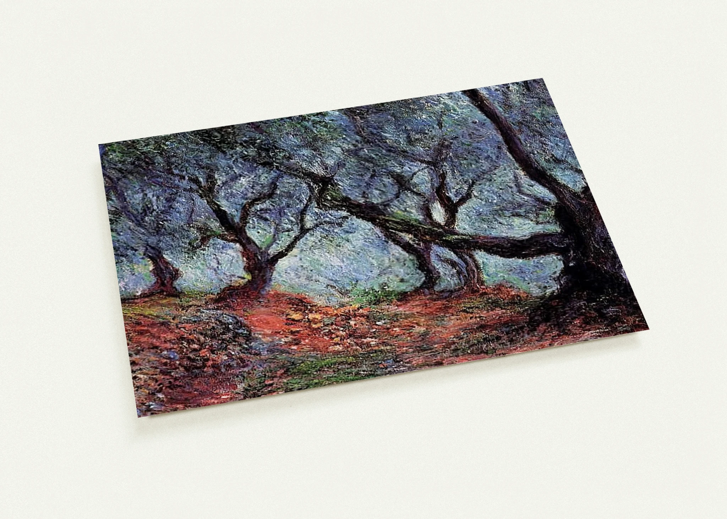 Grove of Olive Trees in Bordighera By claude monet Pack of 10 Post Cards | claude monet Post Cards | A6 (10.5 x 14.8 cm) - 4.1 x 5.8 inches