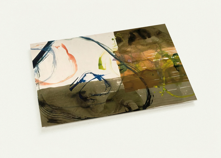 New River Watercolor, Series I, #5 - 1988 By John Cage Pack of 10 Post Cards | John Cage Post Cards | A6 (10.5 x 14.8 cm) - 4.1 x 5.8 inches