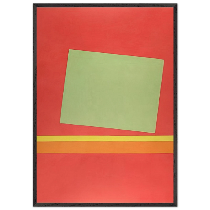 Homage to Milton Avery - Sun-Box III - 1969 - Theodoros Stamos 70x100 cm / 28x40 inches Framed Art Print – Black Wooden Frame