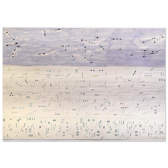 Deep Six - 1979 - Gene Davis Brushed Aluminum Print - 70x100 cm / 28x40 inches | Gene Davis Aluminum Print | Gene Davis Prints
