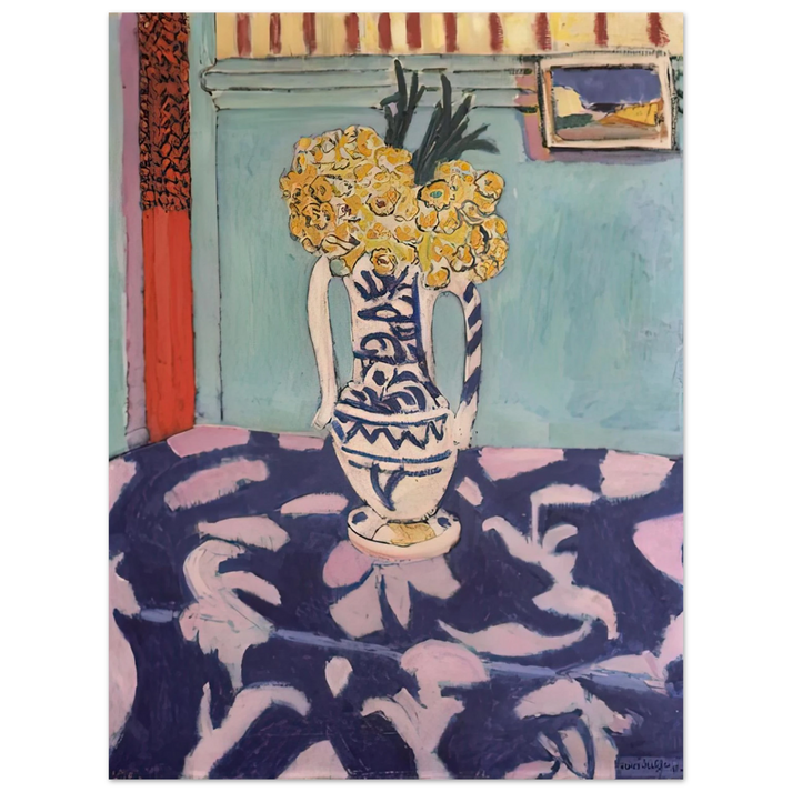 Henri Matisse - LES COUCOUS TAPIS BLEU ET ROSE 1911 75x100 cm / 30x40inches Fine Art Poster