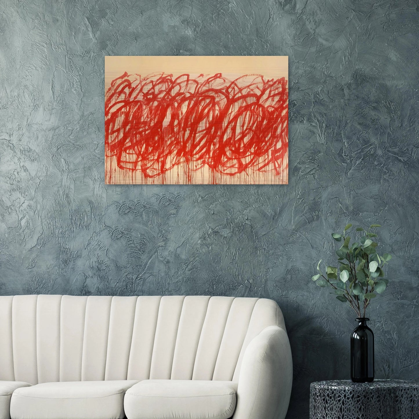 Untitled Bacchus - Cy Twombly Brushed Aluminum Print - 70x100 cm / 28x40 inches | Cy Twombly Aluminum Print | Cy Twombly Prints