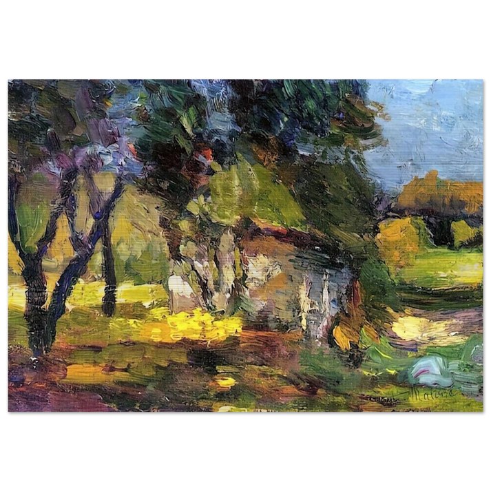 LANDSCAPE CORSICA 1898 - Henri Matisse Brushed Aluminum Print - 70x100 cm / 28x40 inches | Henri Matisse Aluminum Print | Henri Matisse Prints
