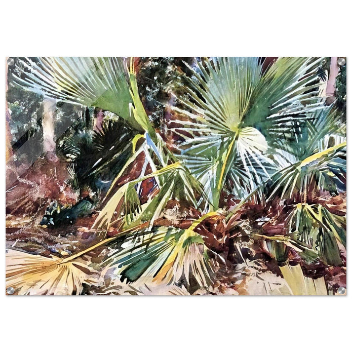 Palmettos, Florida - John Singer Sargent Acrylic Print - 70x100 cm / 28x40″ inches | John Singer Sargent Wall Art | John Singer Sargent Prints