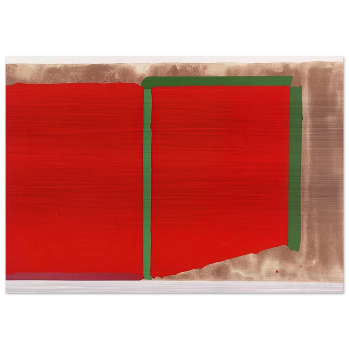 Reds, Greens - 1969 - John Hoyland Brushed Aluminum Print - 70x100 cm / 28x40 inches | John Hoyland Aluminum Print | John Hoyland Prints